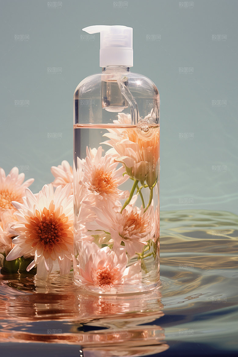 化妆品香水水润摄影图