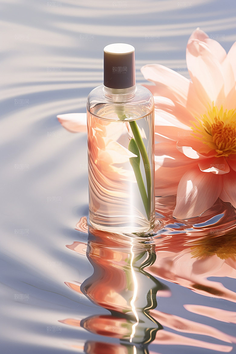 化妆品创意香水摄影图