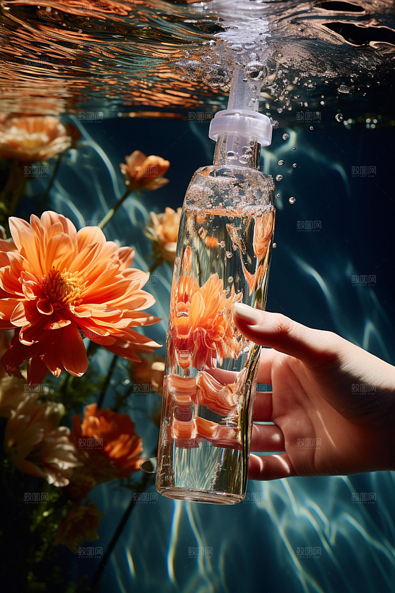 化妆品水润高清摄影图