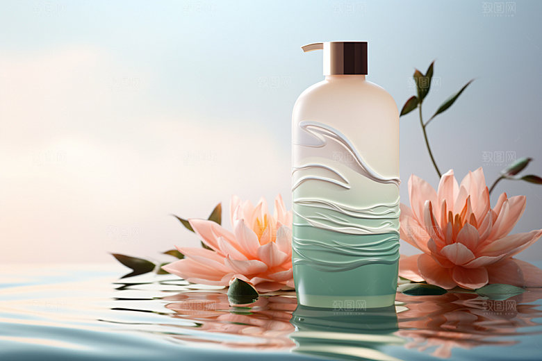 化妆品创意香水摄影图