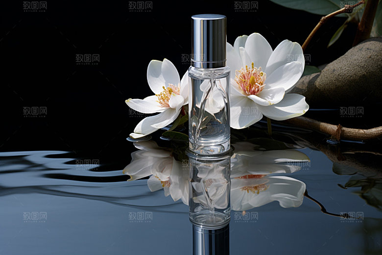 化妆品香水唯美摄影图