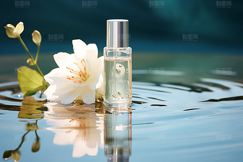 化妆品唯美水润摄影图