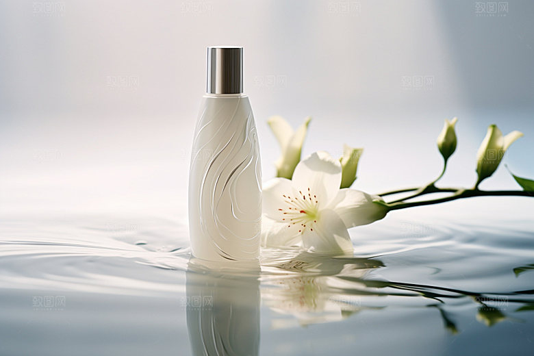 化妆品美妆柔肤水摄影图