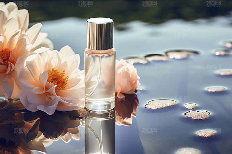 化妆品香水创意摄影图