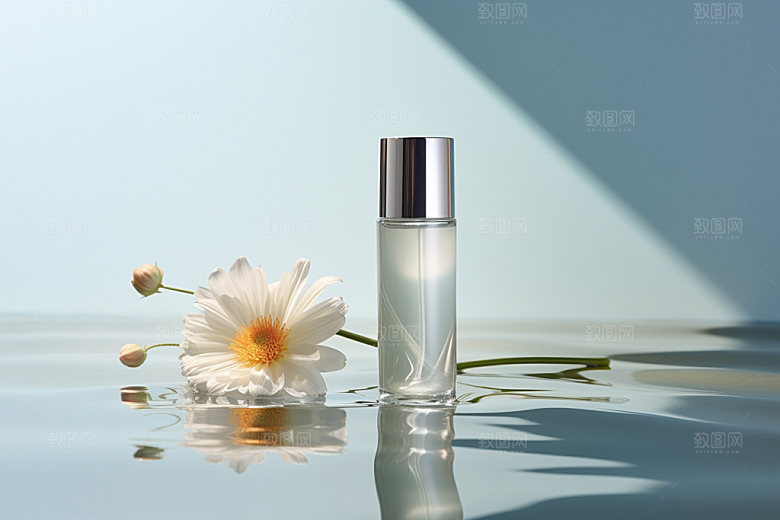 化妆品水润创意摄影图
