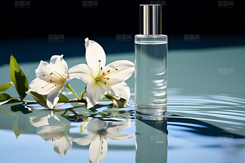 化妆品水润唯美摄影图