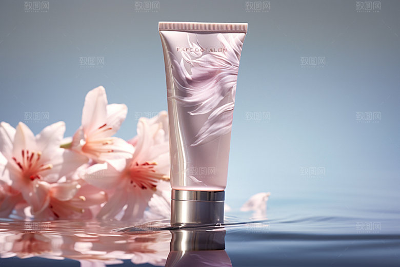 化妆品柔肤水护肤品摄影图