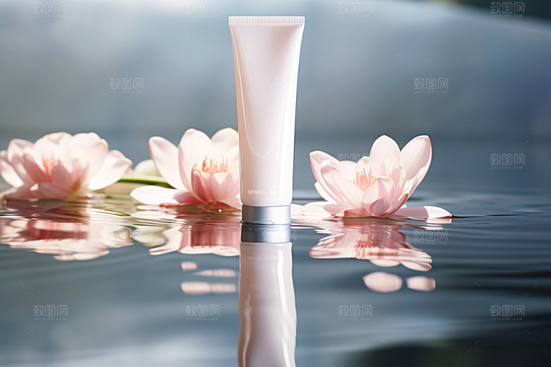 化妆品唯美水润摄影图
