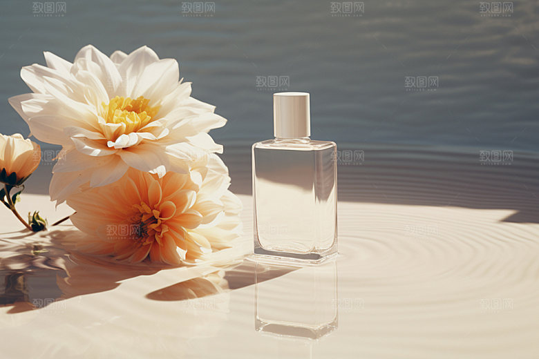 化妆品柔肤水护肤品摄影图