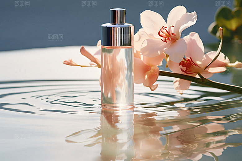 化妆品水润美妆摄影图