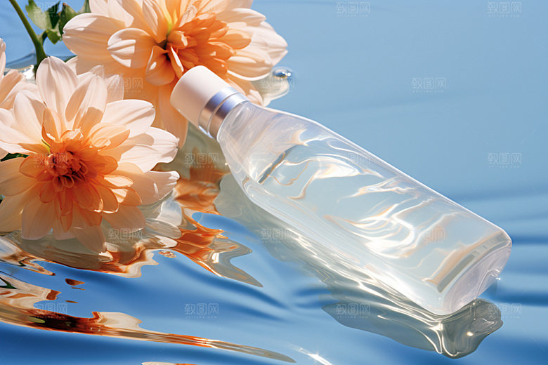 化妆品水润护肤品摄影图