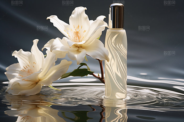 化妆品水润护肤品摄影图