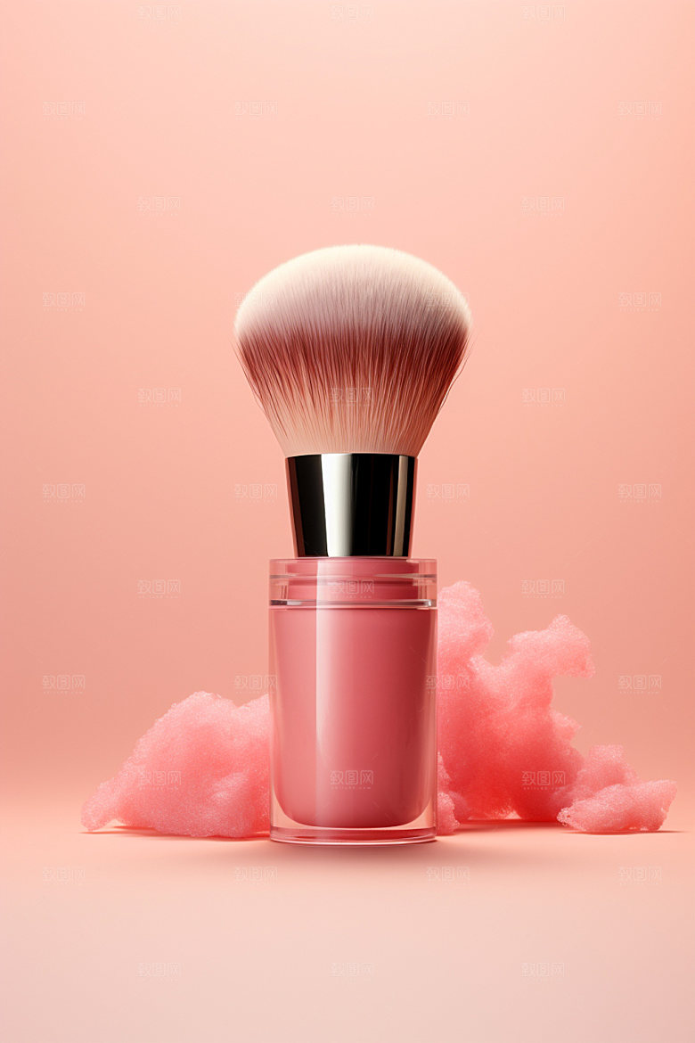 化妆刷美妆产品彩妆摄影图