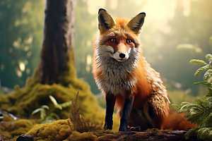 狐狸哺乳动物高清摄影图