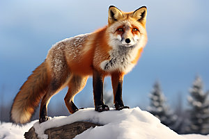 狐狸动物可爱摄影图