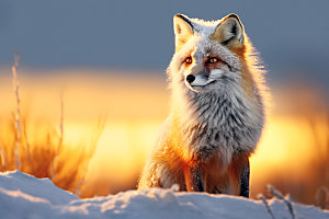 狐狸自然动物摄影图
