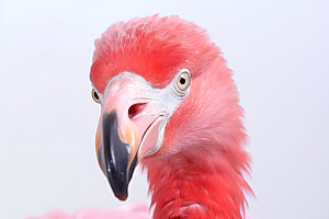 粉色火烈鸟高清自然摄影图