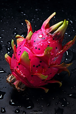 火龙果甜品植物摄影图