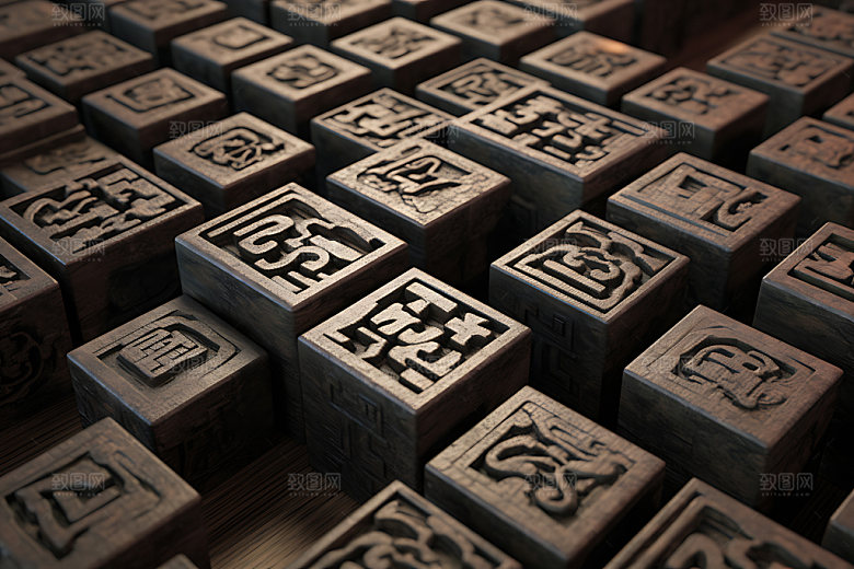 活字印刷术阳文字模印刷方法效果图