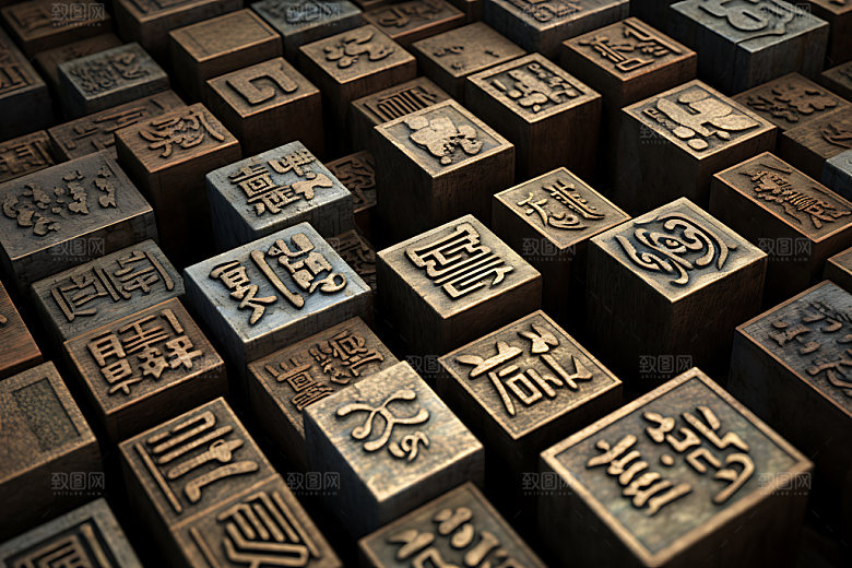 活字印刷术阳文字模印刷方法效果图
