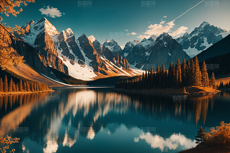 湖泊高清自然摄影图