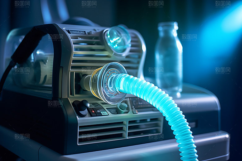 呼吸机制氧仪医疗设备效果图