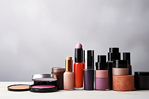 化妆品组合美妆商品摄影图