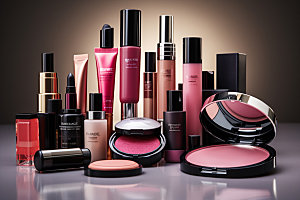 化妆品组合商品商品摄影图
