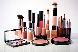 化妆品组合商品大气摄影图