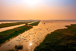 鄱阳湖自然风景摄影图