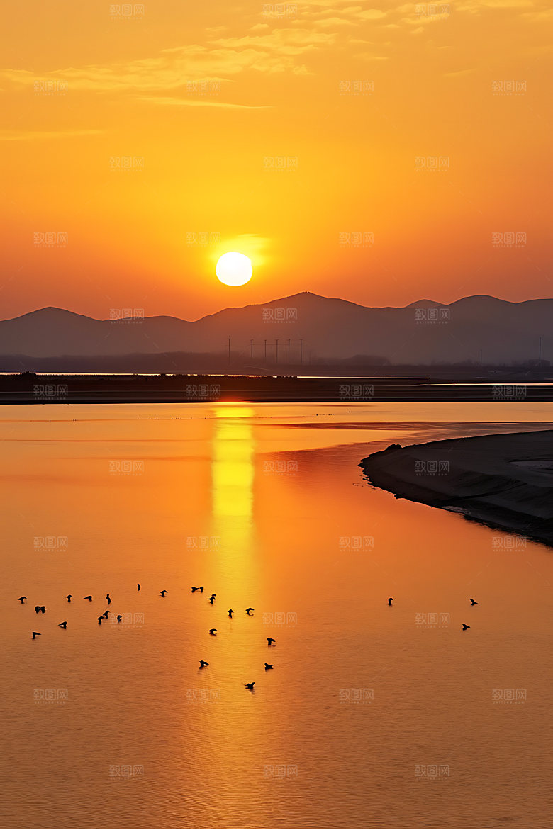 鄱阳湖风景江西摄影图