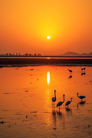 鄱阳湖自然风景摄影图