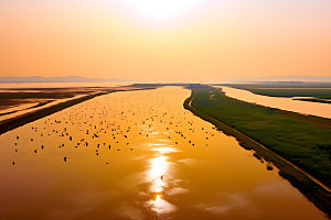 鄱阳湖旅游风光摄影图