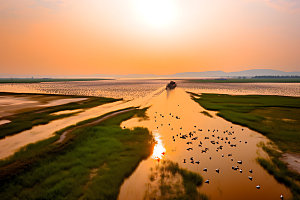 鄱阳湖旅游江西摄影图