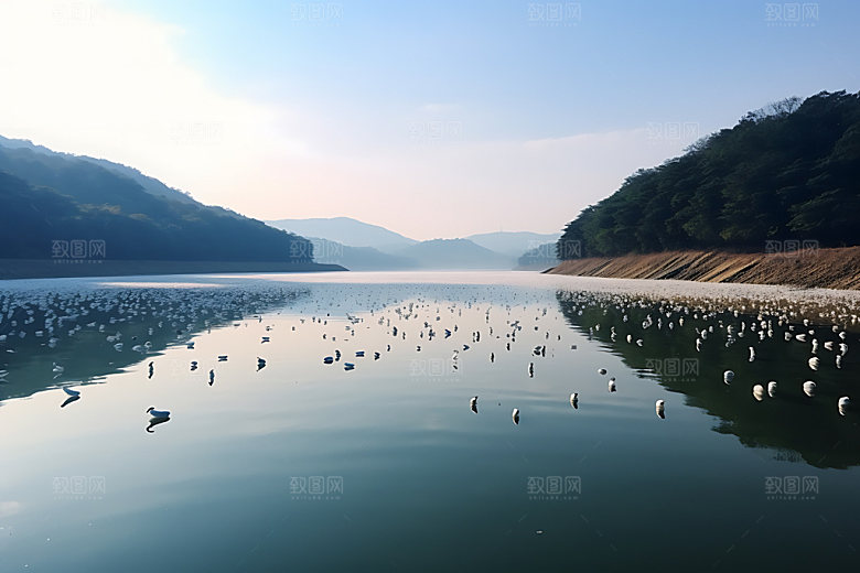 鄱阳湖风光风景摄影图