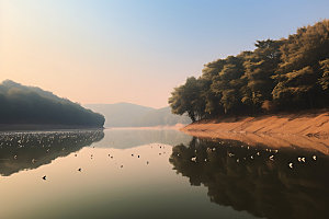 鄱阳湖旅游自然摄影图