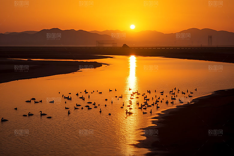 鄱阳湖高清风光摄影图