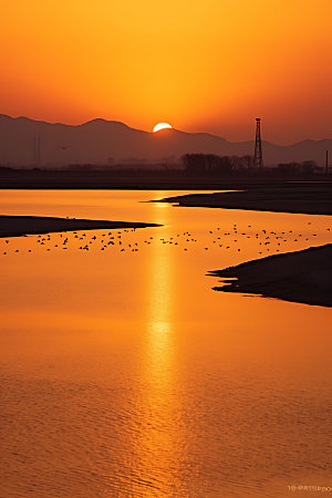 鄱阳湖高清湖泊摄影图