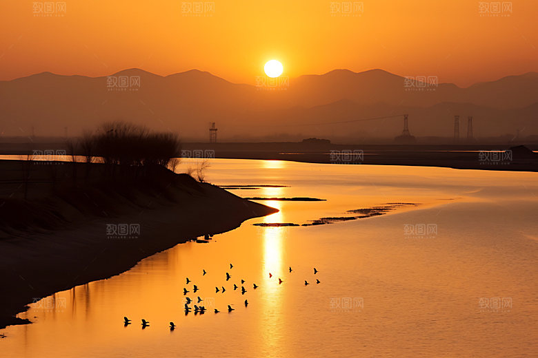 鄱阳湖江西风景摄影图