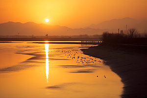鄱阳湖风光风景摄影图