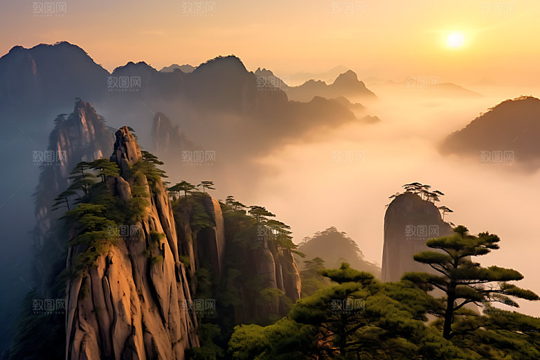 高山云海风景风光摄影图