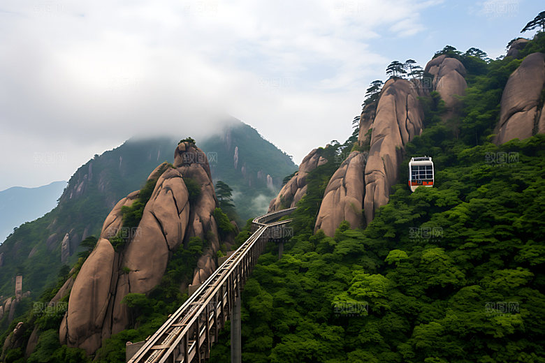 高山云海自然江西摄影图
