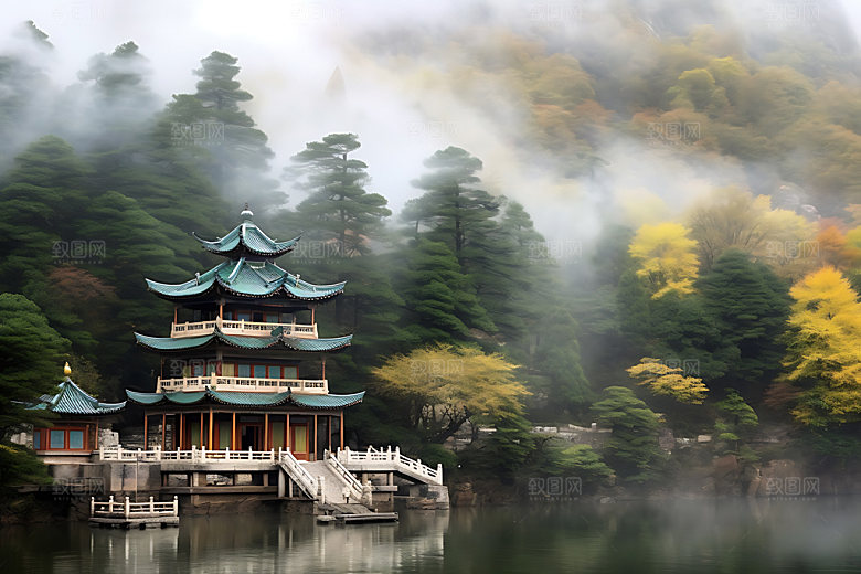 高山云海自然江西摄影图
