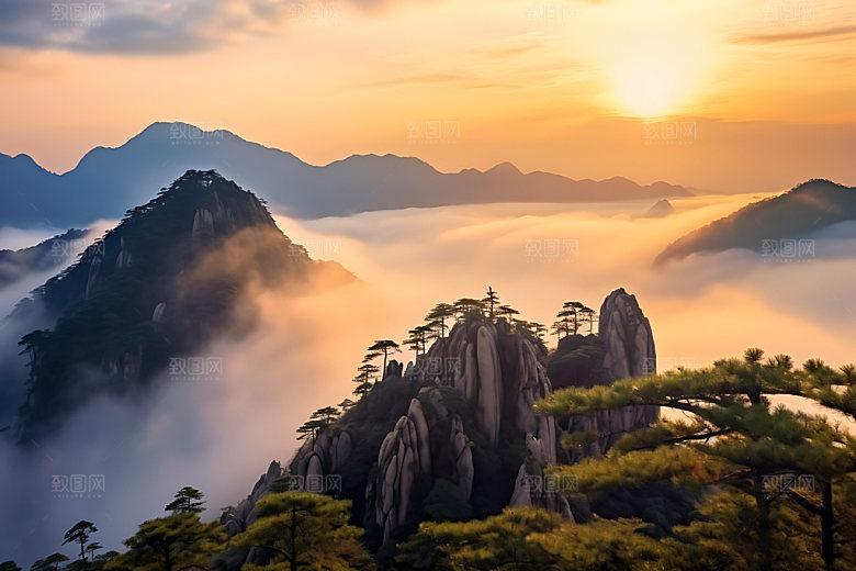 高山云海风光高清摄影图