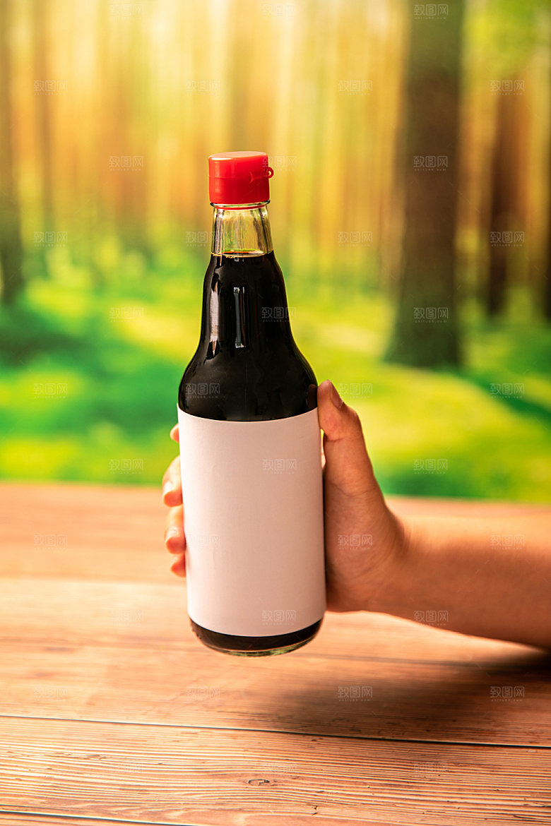 酱油生抽调料油摄影图