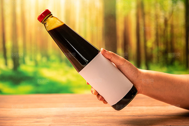 酱油生抽调味料摄影图