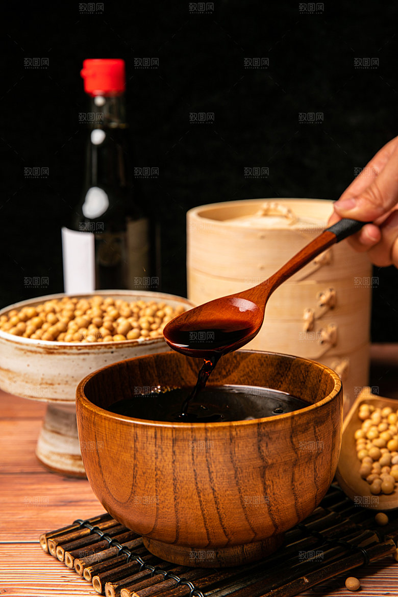 酱油一品鲜调味料摄影图