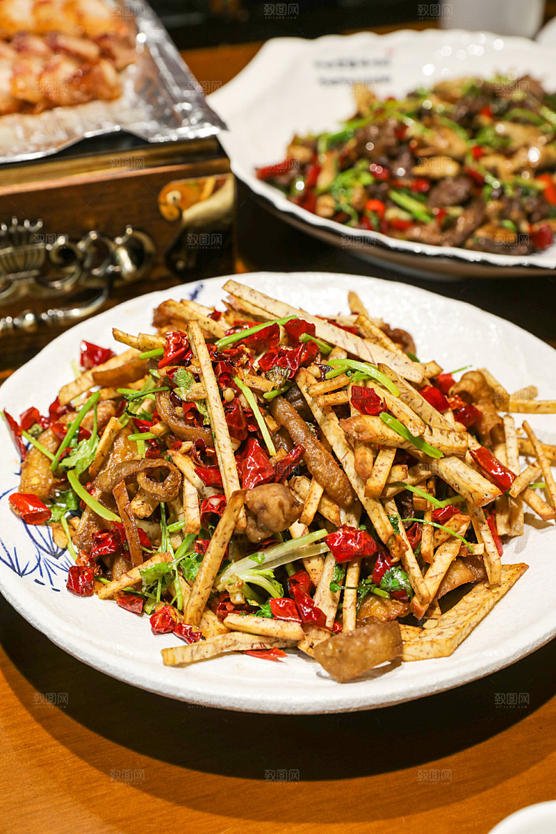 饭店佳肴菜品摄影图