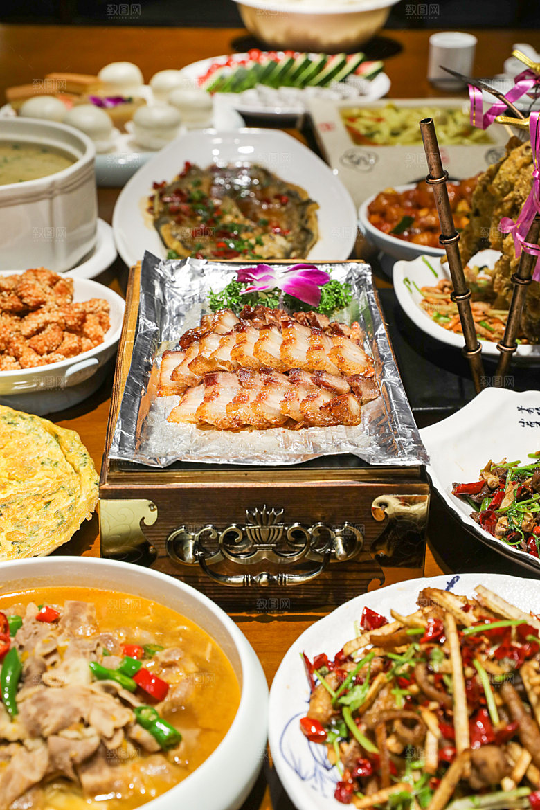 饭店酒店菜品摄影图