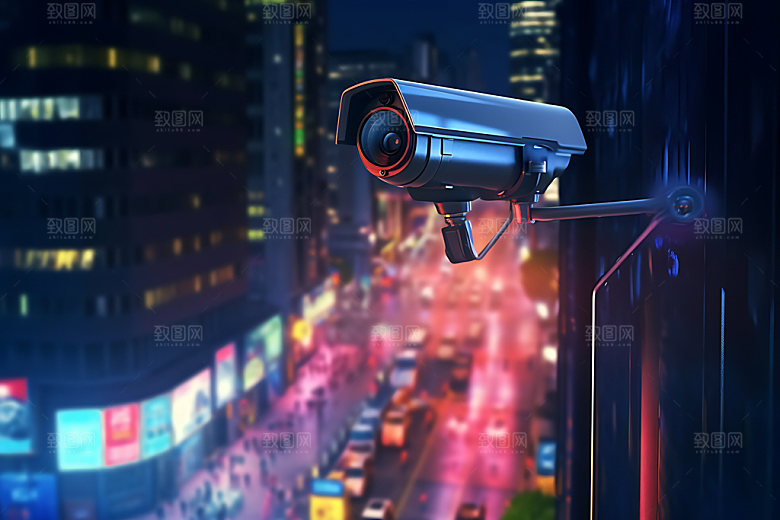 监控摄像头安保模型